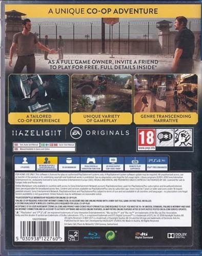 A Way Out - PS4 (A Grade) (Genbrug)